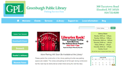 Desktop Screenshot of greenburghlibrary.org